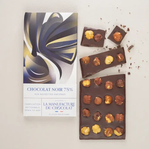 Tablette Chocolat Noir 70 % aux Noisettes
