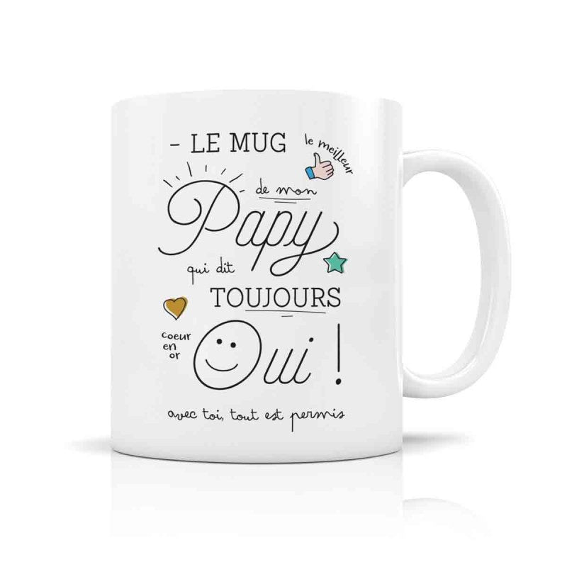 Mug Céramique - Mon papy qui dit Oui - 350ml