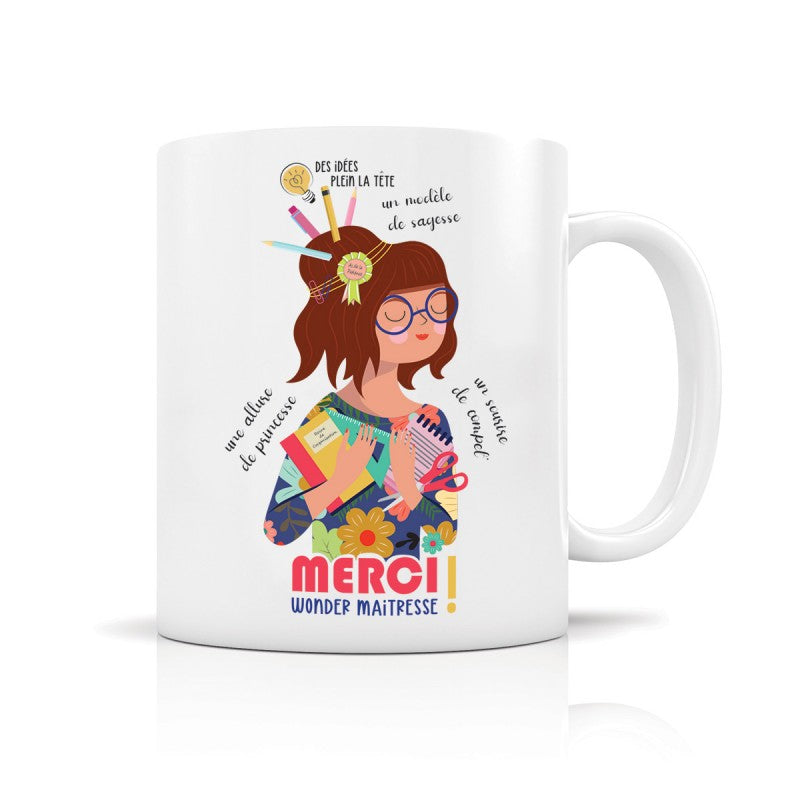 Mug Céramique - Merci Maîtresse - 350ml
